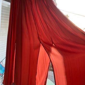 TOPSHOP Double-Slit Pleated Skirt